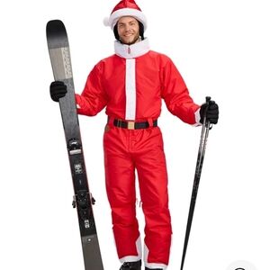 Tipsy Elves Santa Snowsuit And Helmet Cover
